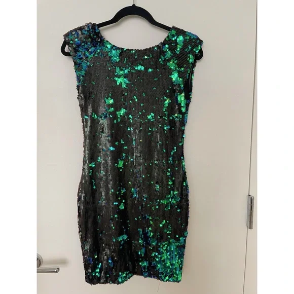 AX Paris | Dresses | Beautiful Sequin Dress In Gree Blue And Black From Ax  Paris | Poshmark